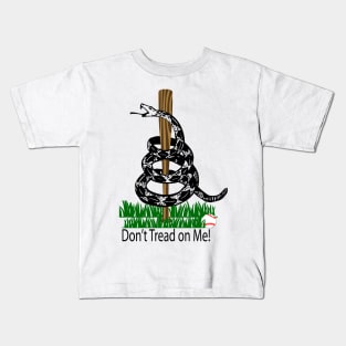 Don't Tread on Me Snake Baseball Flag Kids T-Shirt